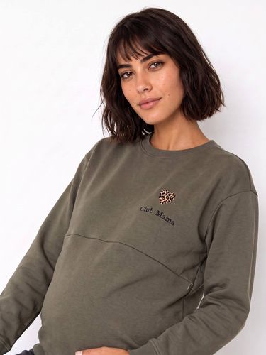 Sweat grossesse et allaitement kaki - Vertbaudet - Modalova