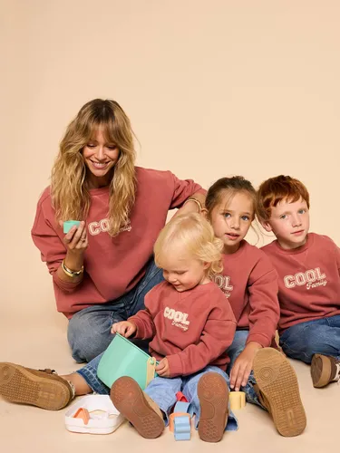 Sweat col rond Capsule famille terracotta - Envie De Fraise - Modalova
