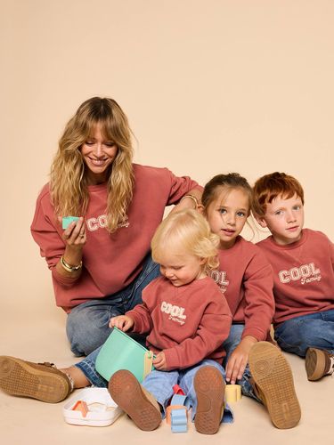 Sweat col rond Capsule famille terracotta - Envie De Fraise - Modalova