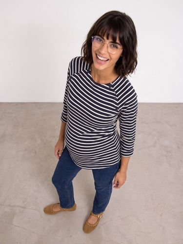 T-shirt grossesse et allaitement marine - Vertbaudet - Modalova