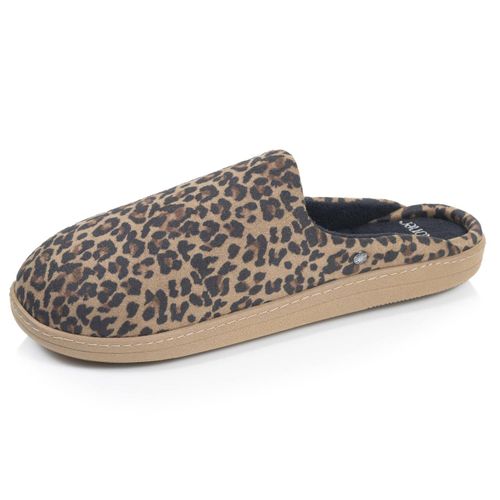 Chaussons Mules Ultra Confortables Et Légers, Mousse À Mémoire De Forme Léopard - Isotoner - Modalova