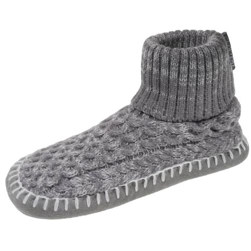 Chaussettes D'intérieur Maille Torsadée, Picots Antidérapants - Isotoner - Modalova