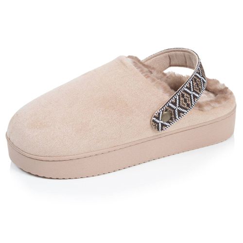 Chaussons Mules Suédine Semelle Plateforme - Isotoner - Modalova