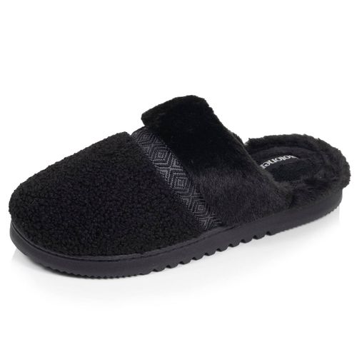 Chaussons Mules Ultra Confortables, En Maille Bouclette, Semelle Crantée - Isotoner - Modalova
