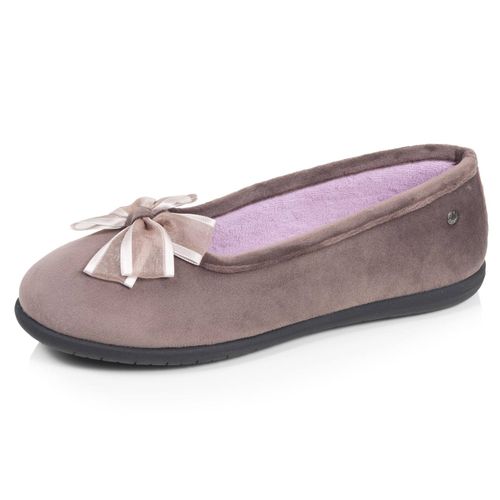 Chaussons Ballerines Souples, Ultra Confortables Et Légers, Confort Technologie Everywear Taupe - Isotoner - Modalova