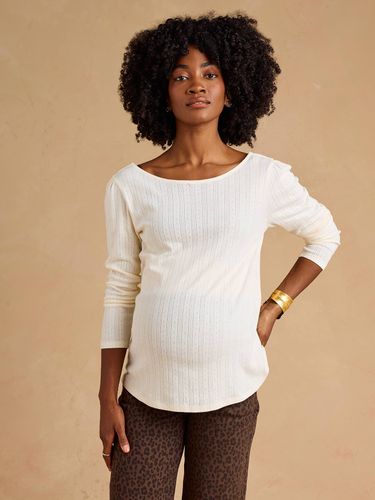 T-shirt de grossesse manches longues écru - Envie De Fraise - Modalova