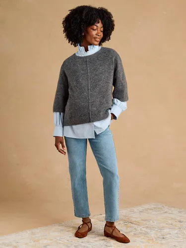 Jean mom ankle de grossesse stone - Envie De Fraise - Modalova