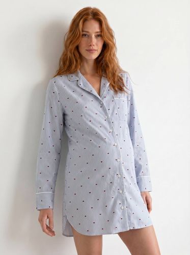 Chemise de nuit grossesse allaitement ciel - Vertbaudet - Modalova