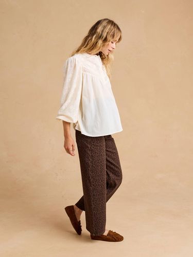 Blouse de grossesse et allaitement brodée crème - Envie De Fraise - Modalova