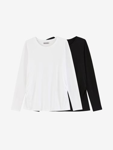 Lot de 2 T-shirts manches longues grossesse lot blanc/ - Vertbaudet - Modalova