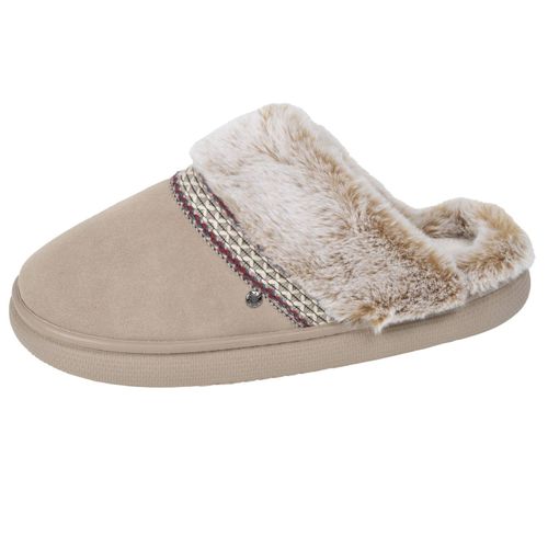 Chaussons Mules Cuir Semelle Bloup Extra Confort - Isotoner - Modalova