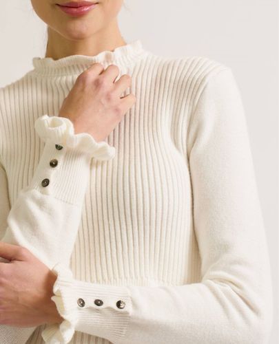 Pull De Grossesse Et Allaitement Dorothée Ivoire - Cache Coeur - Modalova