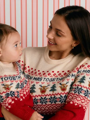 Pull de Noël Adulte Mixte Capsule Famille - Vertbaudet - Modalova