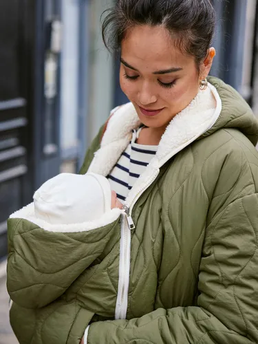 Doudoune grossesse évolutive protège bébé kaki - Envie De Fraise - Modalova
