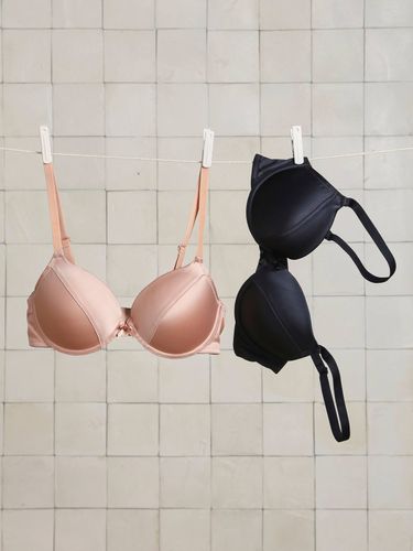 Lot de 2 soutien-gorge en microfibre satinée poudré - Vertbaudet - Modalova