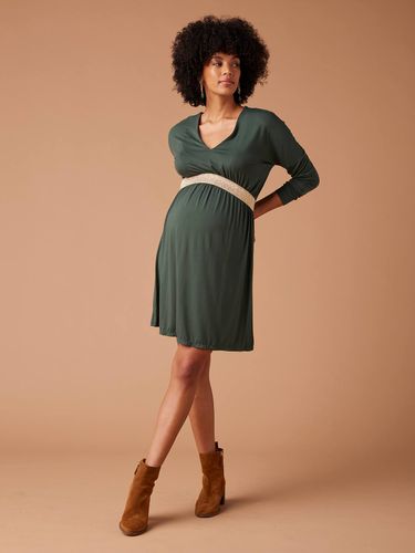 Robe grossesse FELICINEOR manches longues sapin - Envie De Fraise - Modalova