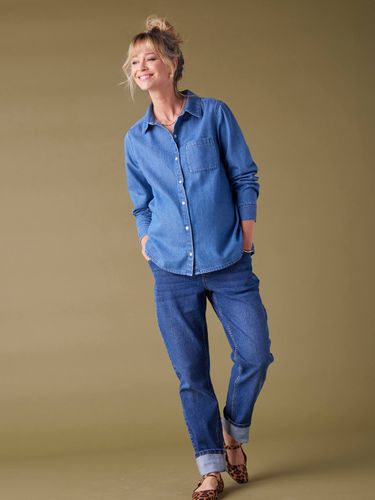 Chemise en jean grossesse denim brut - Envie De Fraise - Modalova
