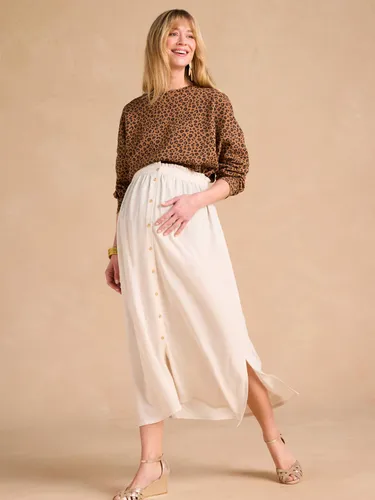 Jupe longue grossesse en viscose et lin - Envie De Fraise - Modalova