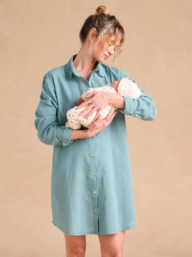 Chemise de nuit grossesse et allaitement émeraude - Envie De Fraise - Modalova