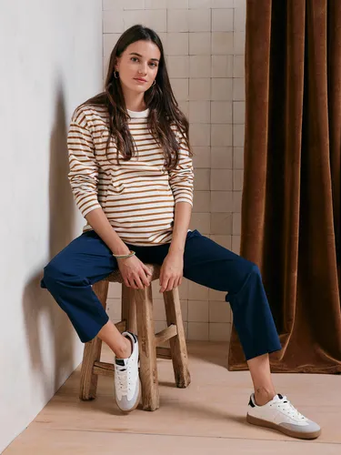Pantalon de grossesse chino marine - Vertbaudet - Modalova