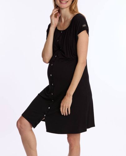 Chemise De Nuit De Maternité Et D'allaitement Louna - Cache Coeur - Modalova