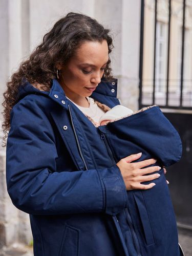 Parka évolutive de grossesse protège bébé marine - Envie De Fraise - Modalova