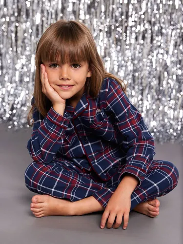 Pyjama mixte flanelle noël capsule famille bordeaux - Envie De Fraise - Modalova