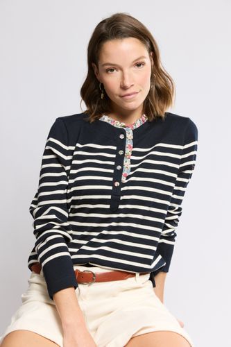 Marinière col fleuri - coton rustique - ARMOR LUX FR - Modalova