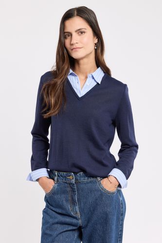 Pull trompe l'oeil - laine - ARMOR-LUX - Modalova