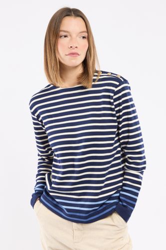 Marinière épaule boutonnée - coton épais - ARMOR LUX FR - Modalova