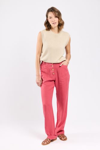 Pantalon taille élastique - lin - ARMOR-LUX - Modalova