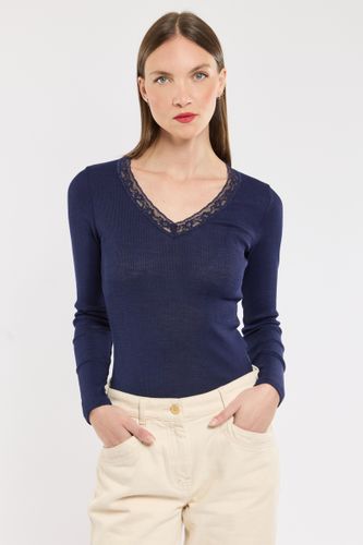 T-shirt manches longues - laine et soie - ARMOR LUX FR - Modalova