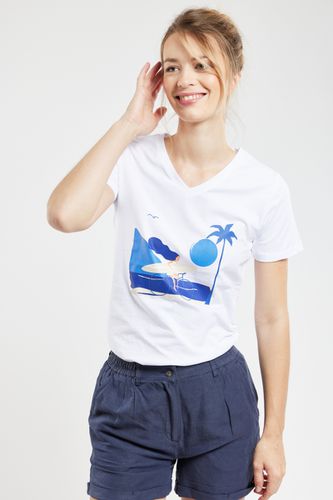 T-shirt col V CALIFORNIA XL - 44 - Bermudes - Modalova