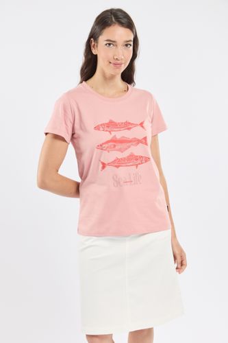 T-shirt sérigraphié CYBAILLE - coton - BERMUDES - Modalova