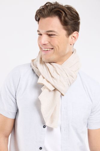Foulard JESTUNI - coton et lin - BERMUDES - Modalova
