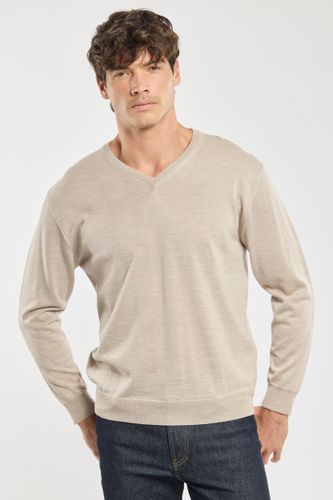 Pull col en V Bérac - laine - BERAC - Modalova