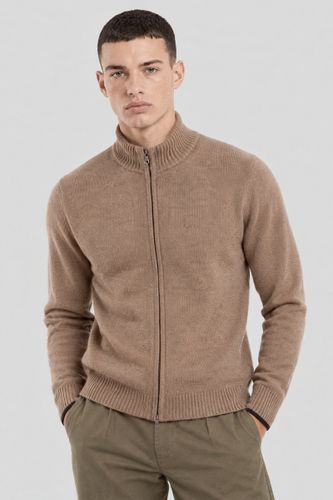 Gilet zippé col montant Bérac - laine - BERAC - Modalova