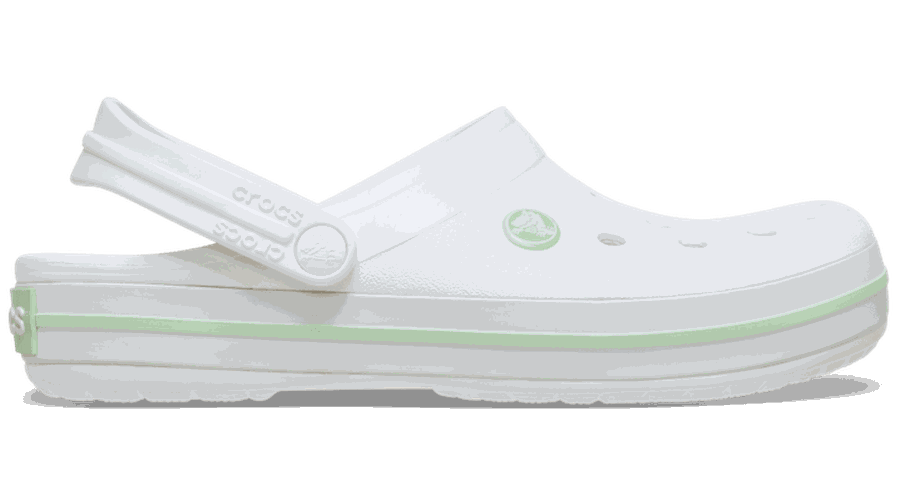 Crocband™ Sabots Unisex White/Serene Green 37 - Crocs - Modalova