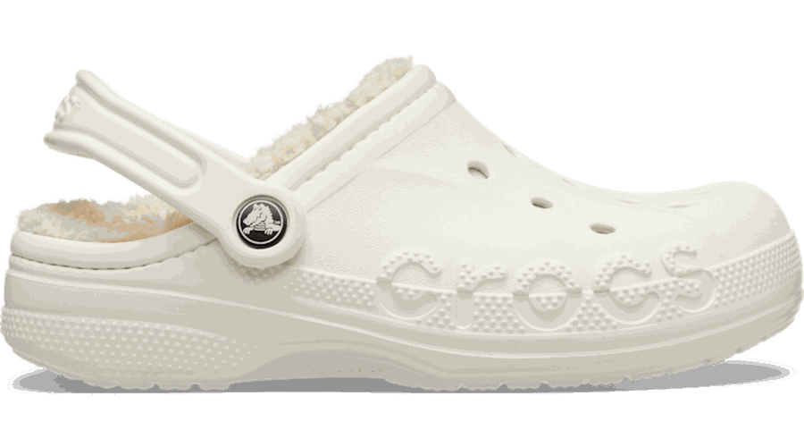 Baya Lined Sabots Unisex Almost White 43 - Crocs - Modalova
