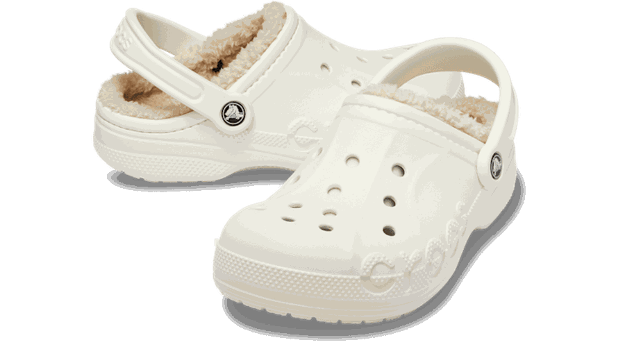 Baya Lined Sabots Unisex Almost White 43 - Crocs - Modalova