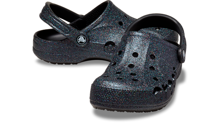 Baya Glitter Sabots Unisex Black 36 - Crocs - Modalova