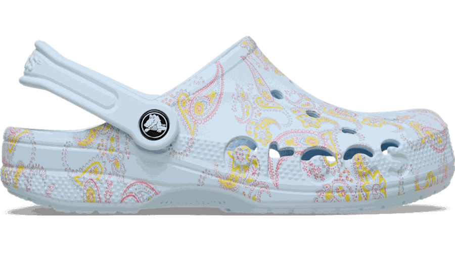 Baya Seasonal Printed Sabots Unisex Mineral Blue/Cassis 36 - Crocs - Modalova