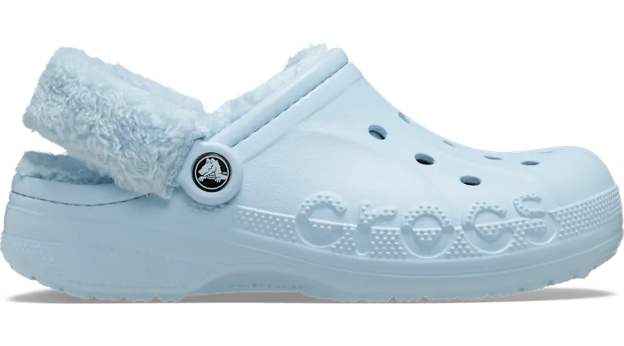 Crocs Baya Lined Fuzz-Strap Sabots Unisex Mineral Blue 36 - Crocs FR Feed New - Modalova