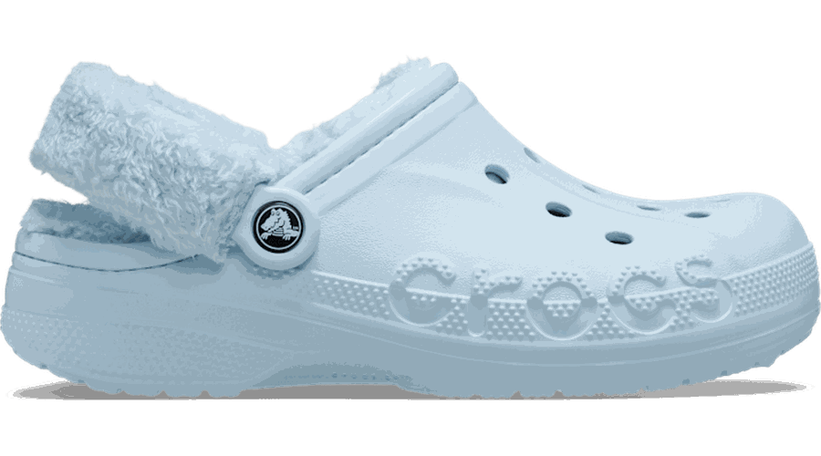 Baya Lined Fuzz-Strap Sabots Unisex Mineral Blue 36 - Crocs - Modalova