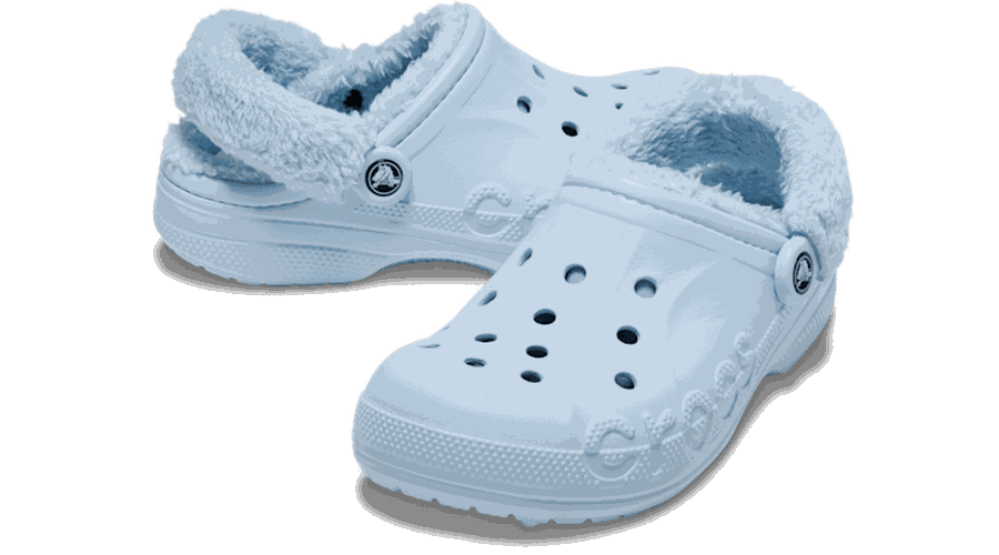 Baya Lined Fuzz-Strap Sabots Unisex Mineral Blue 36 - Crocs - Modalova