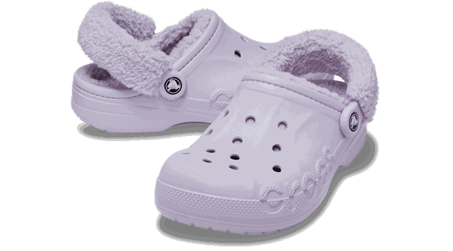 Baya Lined Fuzz-Strap Sabots Unisex Lavender 43 - Crocs - Modalova