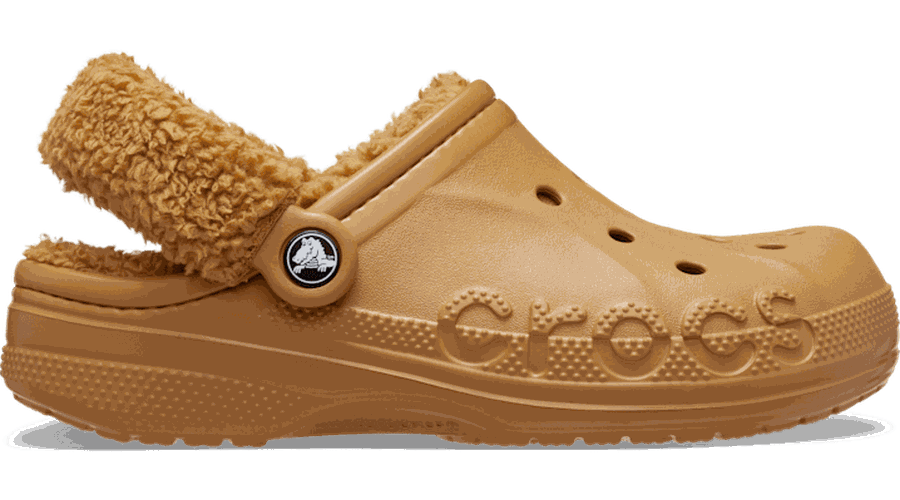 Baya Lined Fuzz-Strap Sabots Unisex Sand 43 - Crocs - Modalova