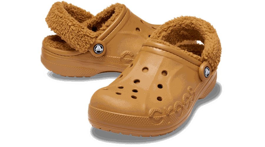 Baya Lined Fuzz-Strap Sabots Unisex Sand 43 - Crocs - Modalova