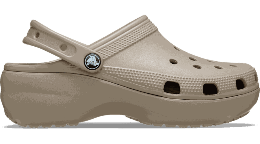 Classic Platform Sabots s Taupe 34 - Crocs - Modalova