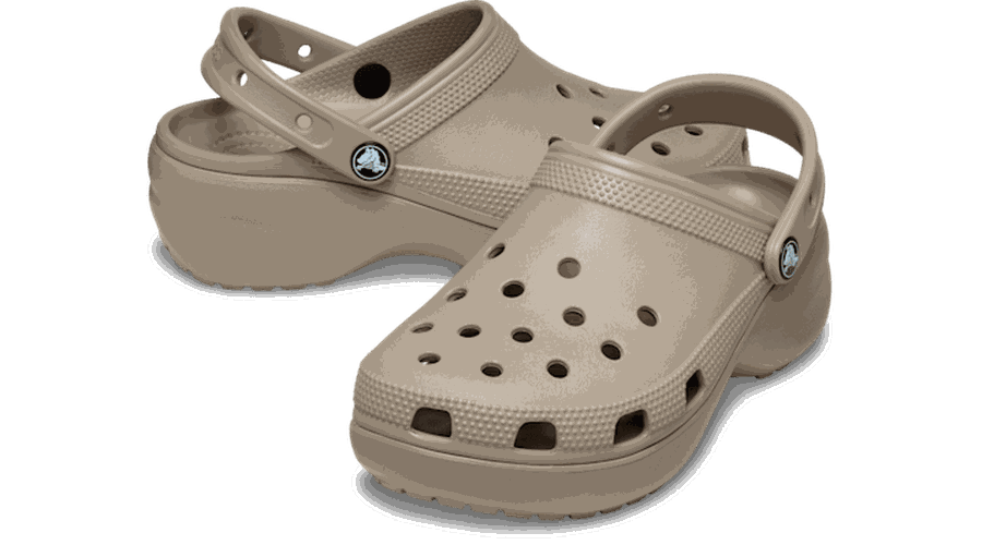 Classic Platform Sabots s Taupe 33 - Crocs - Modalova